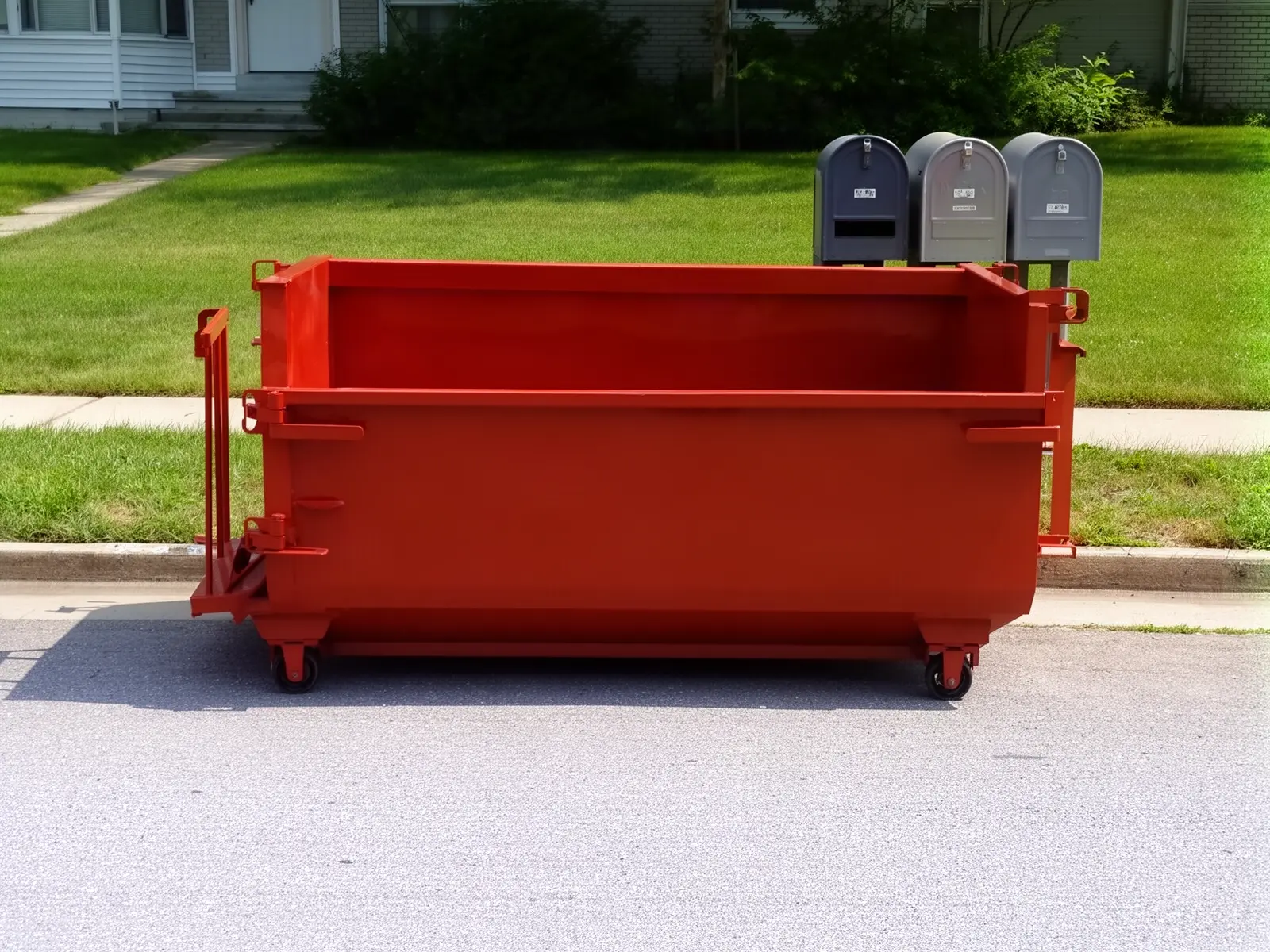 Roll-off dumpster from The Figueroa Brothers Dumpster Rentals in Bowie, MD